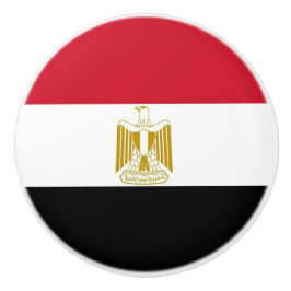 Keramik Knopf ziehen mit Flagge Ägyptens Keramikknauf