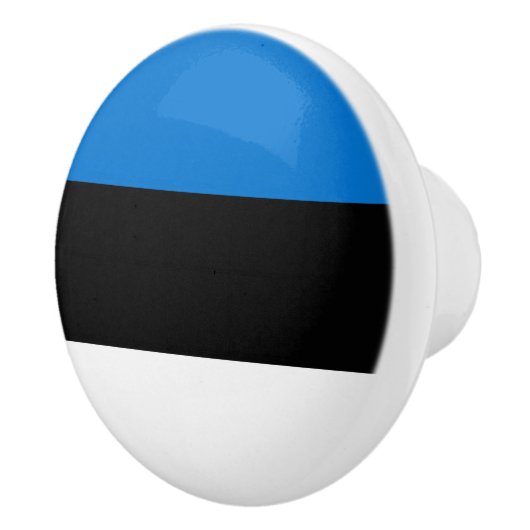 Keramik Knopf ziehen mit Flagge Estlands Keramikknauf (Rechts)