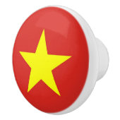 Keramik Knopf ziehen mit Flagge Vietnams Keramikknauf (Rechts)