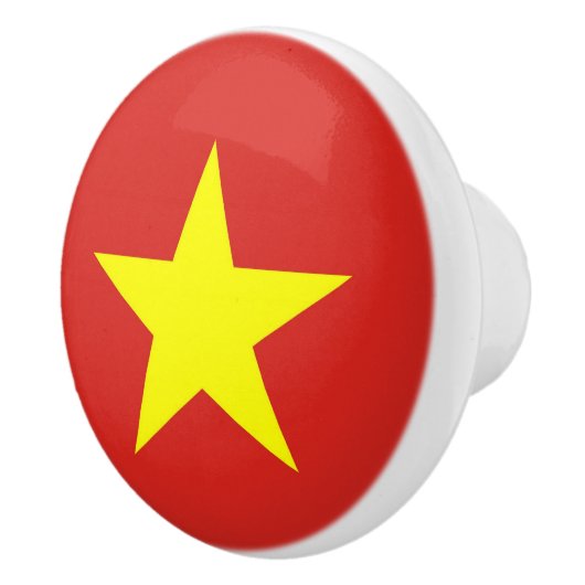 Keramik Knopf ziehen mit Flagge Vietnams Keramikknauf (Rechts)