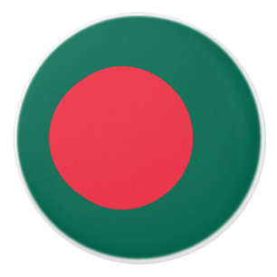 Keramik-Knopf ziehen mit Flagge von Bangladesch Keramikknauf