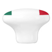 Keramik Knopf ziehen mit Flagge von Mexiko Keramikknauf (Seitenansicht)