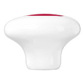 Keramik Knopf ziehen mit japanischer Flagge Keramikknauf (Seitenansicht)