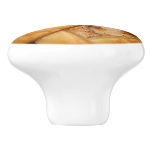 Keramik-Knöpfe aus Apfelkuchen Keramikknauf (Seitenansicht)