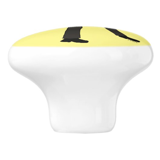 Keramik-Knöpfe Keramikknauf (Seitenansicht)