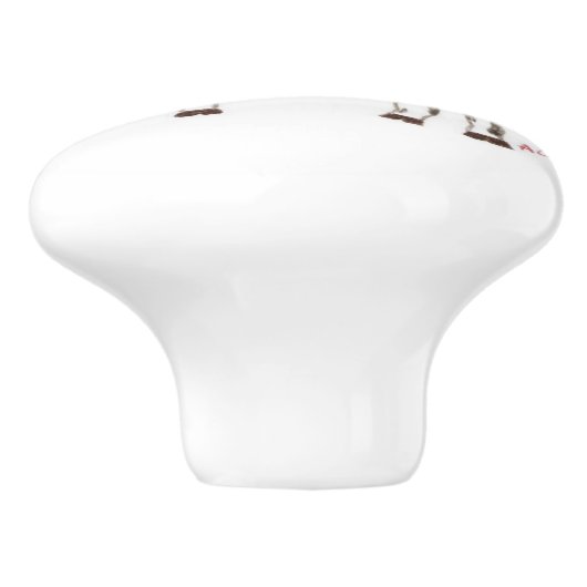 Keramik-Knöpfe Keramikknauf (Seitenansicht)