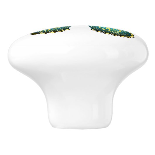 Keramik-Knöpfe und Pulse Keramikknauf (Seitenansicht)