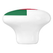 Keramik Knöpfe ziehen mit der Flagge Algeriens Keramikknauf (Seitenansicht)