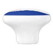 Keramik Knöpfe ziehen mit Fahne Kubas Keramikknauf (Seitenansicht)