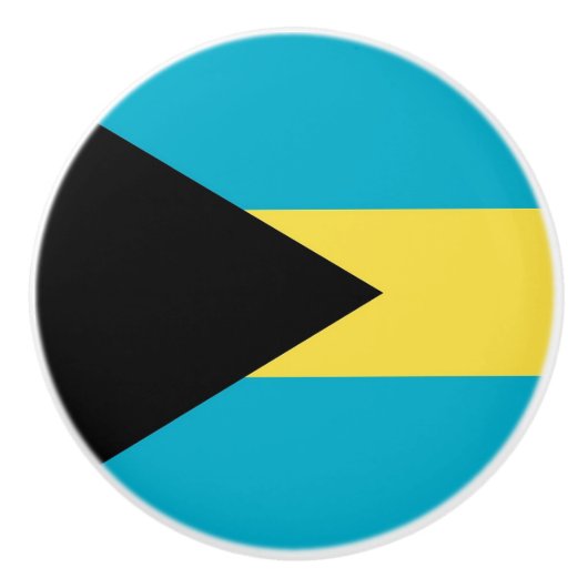 Keramik Knöpfe ziehen mit Flagge Bahamas Keramikknauf (Vorderseite)