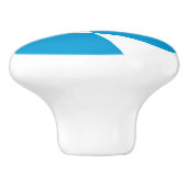 Keramik Knöpfe ziehen mit Flagge Bayerns Keramikknauf (Seitenansicht)