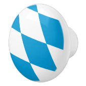 Keramik Knöpfe ziehen mit Flagge Bayerns Keramikknauf (Rechts)