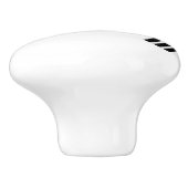 Keramik knöpfen mit der Flagge Südkoreas Keramikknauf (Seitenansicht)