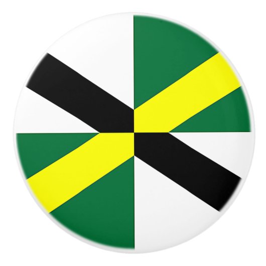 Keramik knöpfen mit Fahne von Monterey, USA Keramikknauf (Vorderseite)