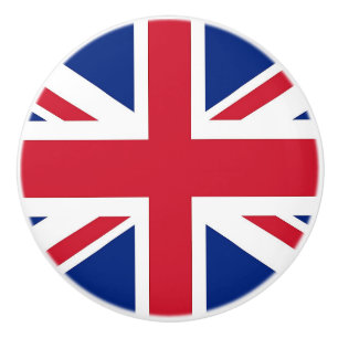 Keramik knöpfen mit Flagge des Vereinigten Königre Keramikknauf