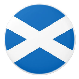 Keramik knöpfen mit Flagge von Schottland, Vereini Keramikknauf