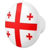 Keramik knöpfen mit georgischer Flagge Keramikknauf (Rechts)