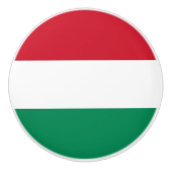 Keramik knöpfen mit ungarischer Flagge Keramikknauf (Vorderseite)