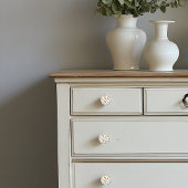 Keramik Knospen mit zarten, orangefarbenen Blume Keramikknauf