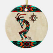 Keramik Kokopelli Keramik Ornament (Vorne)