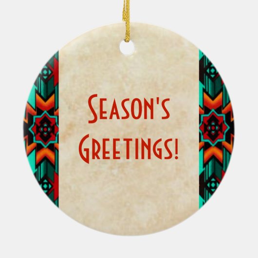 Keramik Kokopelli Keramik Ornament (Hinten)