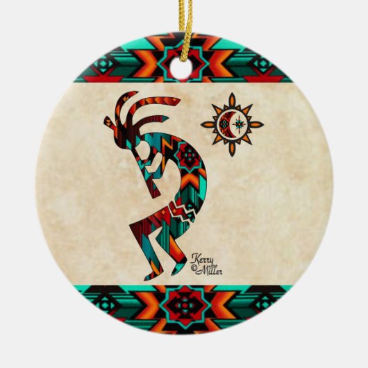 Keramik Kokopelli Ornament (Vorne)