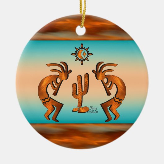 Keramik Kokopelli Ornament (Vorne)