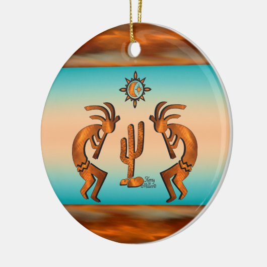 Keramik Kokopelli Ornament (Links)
