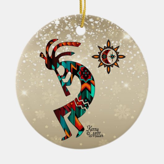 Keramik Kokopelli Ornament (Vorne)