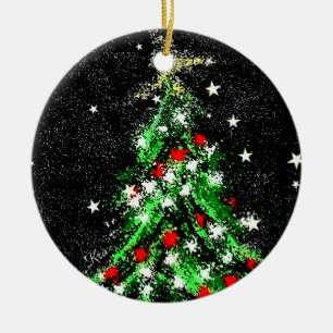 Keramik-Kreis der Weihnachtsverzierungs-(Baum) Keramikornament