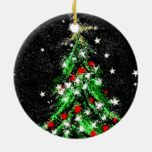 Keramik-Kreis der Weihnachtsverzierungs-(Baum) Keramikornament (Hinten)