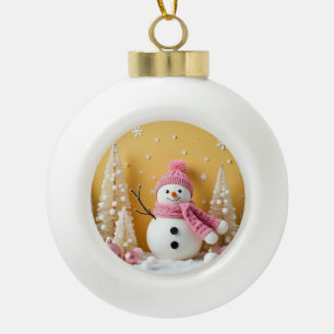 KERAMIK Kugel-Ornament