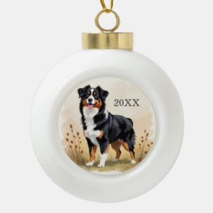  KERAMIK Kugel-Ornament