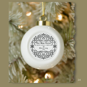  KERAMIK Kugel-Ornament