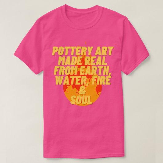 Keramik-Kunst wurde aus dem Wasserfeuerlager der E T-Shirt (Design vorne)