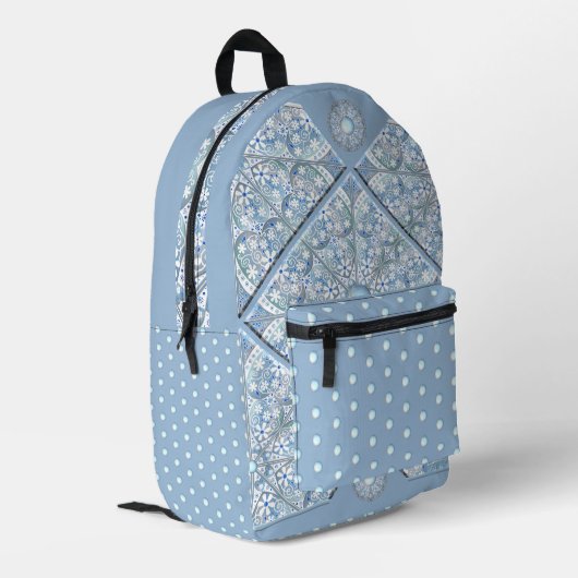 Keramik Lace Bedruckter Rucksack (Rückseitige Ecke links)