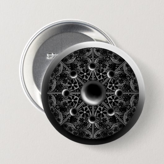 Keramik Lace Black Button (Vorne & Hinten)