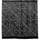 Keramik Lace Black Duschvorhang (Vorderseite)