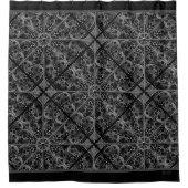 Keramik Lace Black Duschvorhang (Vorderseite)