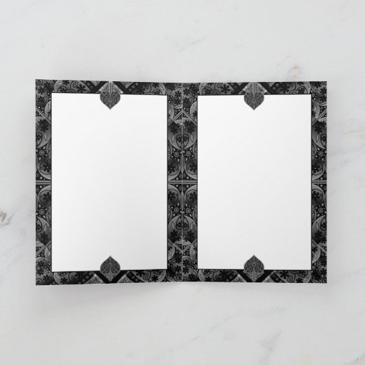 Keramik Lace Black Einladung (Innenseite)