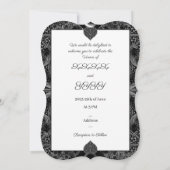 Keramik Lace Black Einladung (Rückseite)