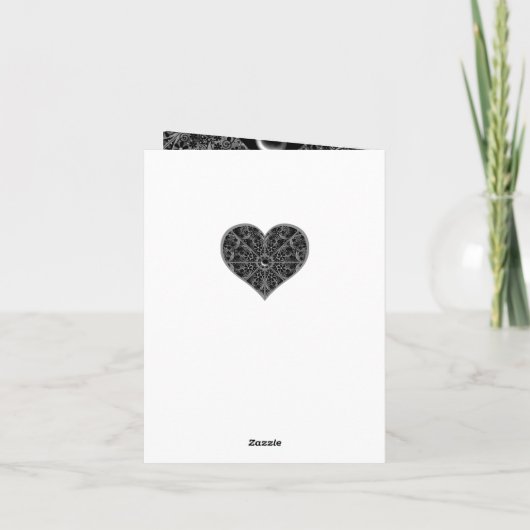 Keramik Lace Black Einladung (Rückseite)