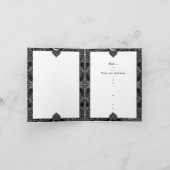 Keramik Lace Black Einladung (Innenseite)