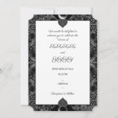 Keramik Lace Black Einladung (Rückseite)