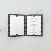 Keramik Lace Black Einladung (Innenseite)