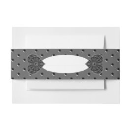 Keramik Lace Black Einladungsbanderole