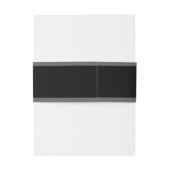 Keramik Lace Black Einladungsbanderole (Rückseitenbeispiel)