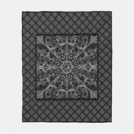 Keramik Lace Black Fleecedecke