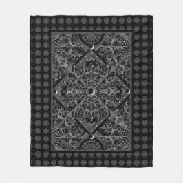 Keramik Lace Black Fleecedecke
