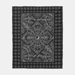 Keramik Lace Black Fleecedecke